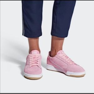 NWT: pink “continental 80” adidas shoes